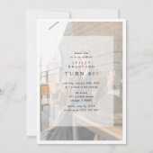 Invitation Hello EIGHTY' Modern Photo Collage 80th Birthday (Dos)