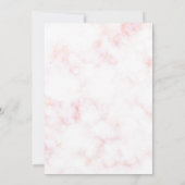 Invitation Hello Fifty Chic Marble 50e fête d'anniversaire (Dos)