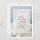 Invitation Hello NINETY' Modern Photo Collage 90th Birthday (Dos)