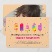 Invitation Hello Summer Birthday Party (Devant / Derrière)