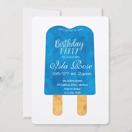 Invitation Hello Summer Birthday Party (Devant)
