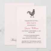 Invitation Hen Party (Devant / Derrière)