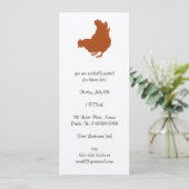 Invitation Hen [poulet, fermier, oeufs biologiques] (Debout devant)