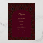 Invitation henna avec votre programme au verso (Verso)