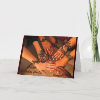 Invitation Henna event card