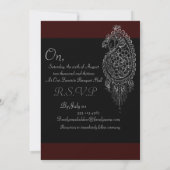 Invitation Henna Peacock (Dos)