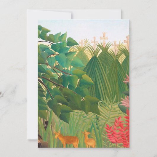 Invitation Henri Rousseau - La cascade (Devant)