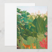 Invitation Henri Rousseau - La cascade (Devant / Derrière)