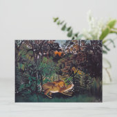 Invitation Henri Rousseau - Le lion affamé (Debout devant)