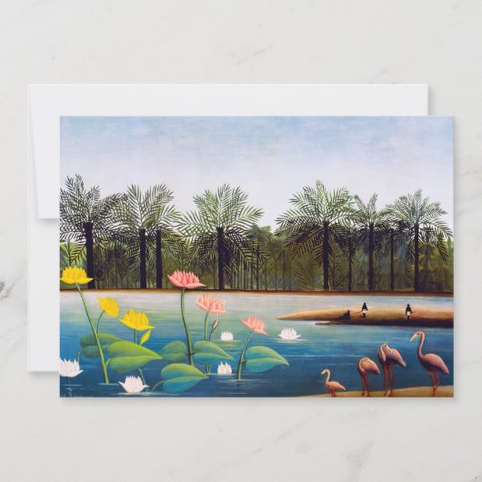 Invitation Henri Rousseau - Les Flamants roses (Devant)