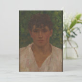 Invitation Henry Scott Tuke - Portrait d'un jeune homme avec  (Debout devant)
