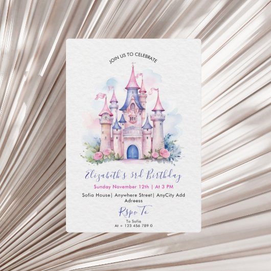 Invitation Her Royal Highness Princess Birthday Party Invite