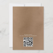 Invitation Herbe des Pampas Bohème Budget Code QR Mariage (Dos)