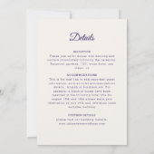 Invitation Herbe des Pampas Sèche Plume Douce Mandala Mariage (Dos)