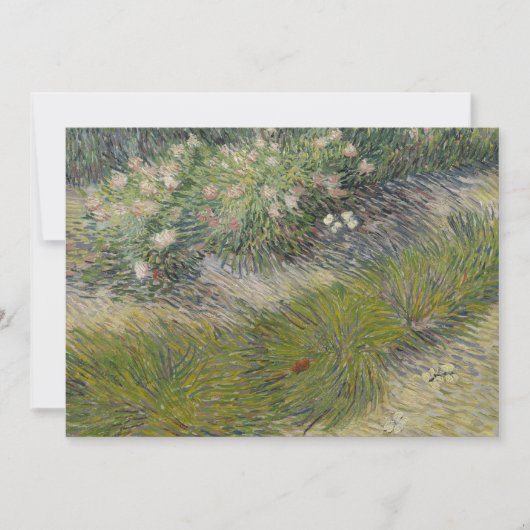 Invitation Herbe et papillons par Vincent van Gogh (Devant)