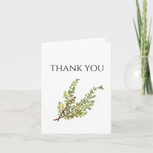 Invitation Herbes botaniques Merci d'aquarelle de thym