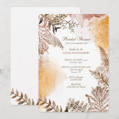 Invitation Herbes d'automne (Devant / Derrière)