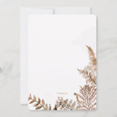 Invitation Herbes d'automne (Dos)