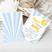 Invitation Here Comes the Son Baby Shower