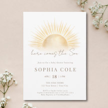 Here Comes The Son Boy Baby Shower