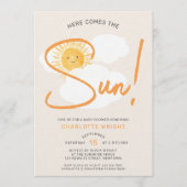 Invitation Here Comes The Sun Baby Shower (Devant)