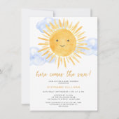 Invitation Here Comes The Sun Boy's Baby Shower (Devant)