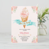 Invitation Heres l'invitation de thème de scoop (Debout devant)