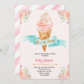 Invitation Heres l'invitation de thème de scoop (Devant / Derrière)