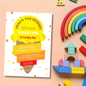 Invitation Here's The Scoop Ice Cream Sweet Birthday