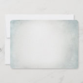 Invitation Hérisson Aquarelle Et Baby shower Bleu Champignons (Dos)