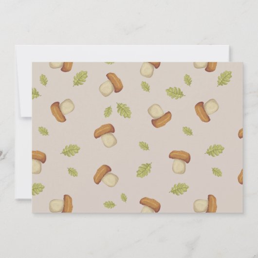 Invitation Hérisson automne/automne Hérisson 1er anniversaire (Dos)