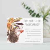 Invitation Hérisson de Woodland | Jeu de devination de Baby s (Debout devant)