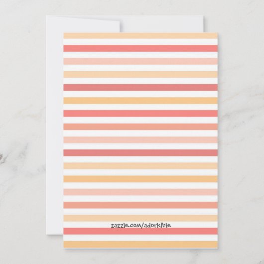 Invitation Hérisson du parti et gâteau (Dos)