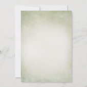 Invitation Hérisson vert et Baby shower de champignons (Dos)