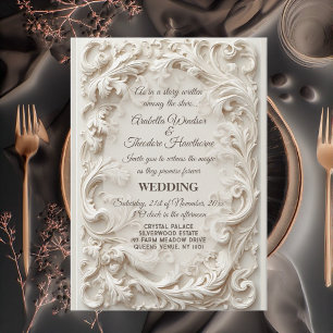Invitation Héritage baroque Art Ivresse Grandeur florale Mari