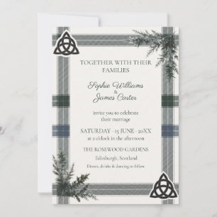 Invitation Héritage Botanique Tartan Celtique
