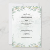 Invitation Heritage Eucalyptus Leaves Botanical RSVP Wedding (Dos)