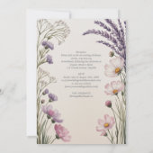 Invitation Heritage Lavender Meadow Wildflower Wedding (Dos)