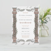 Invitation Héritage | Mariage néoclassique gréco-romain (Debout devant)