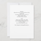 Invitation Heritage Minimal Classic Black and White Wedding (Dos)