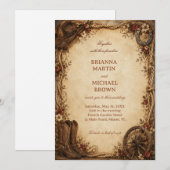 Invitation Héritage occidental du ranch rustique (Devant / Derrière)