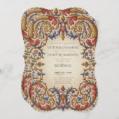 Invitation Heritage | Renaissance Baroque Ornate Wedding (Devant / Derrière)