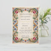 Invitation Heritage | Renaissance Vintage Floral Wedding (Debout devant)