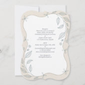 Invitation Heritage Scalloped Botanical Frame Elegant Wedding (Dos)