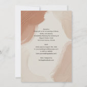 Invitation Heritage Terracotta Blush Abstract Brushstroke (Dos)