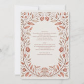 Invitation Heritage Victorian Botanical Terracotta Wedding (Dos)