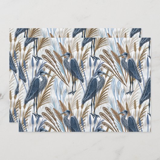 Invitation Heron (Devant / Derrière)