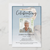 Invitation Heron Bird Lover Celebration of Life Photo Funeral (Devant)