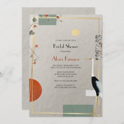 Invitation Heron Frame (Devant / Derrière)