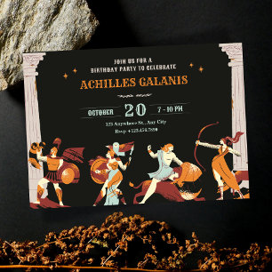 Invitation Héros mythologiques